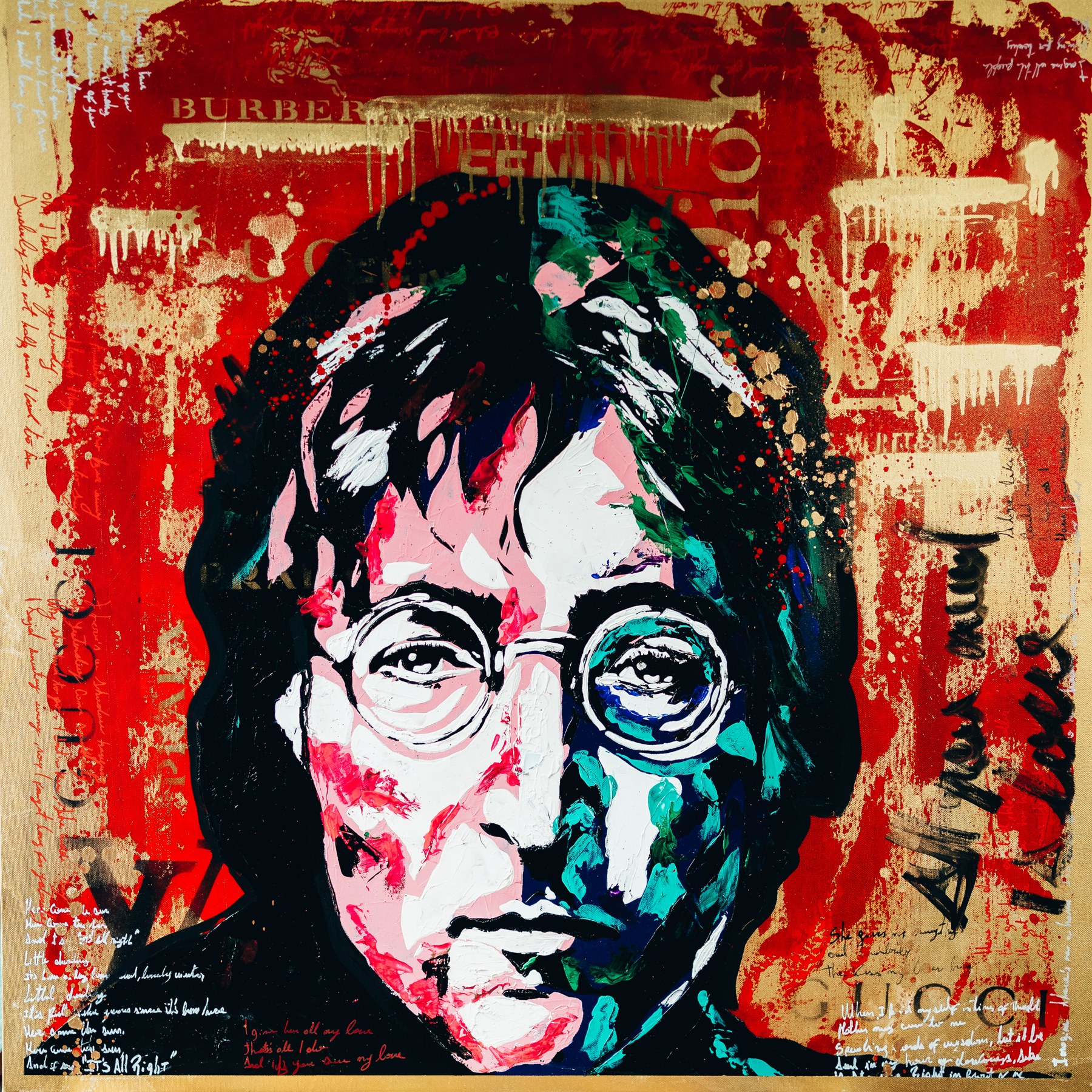 John Lennon · Imagine painting by Hernán González, photographed by Pauli